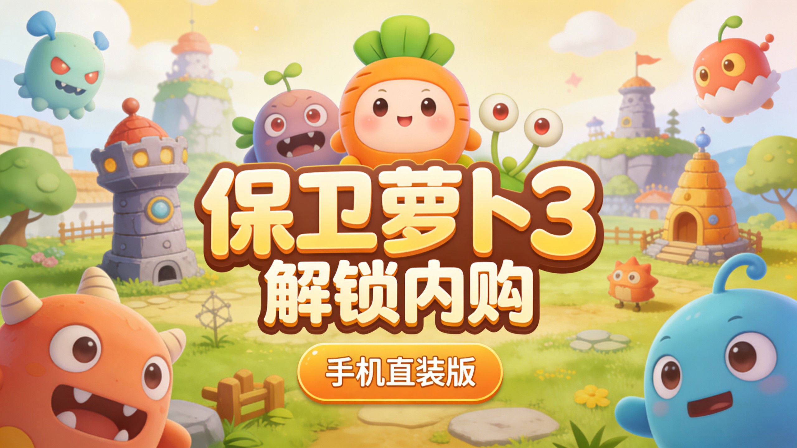 保卫萝卜手机版码头50(保卫萝卜码头50关攻略图解)